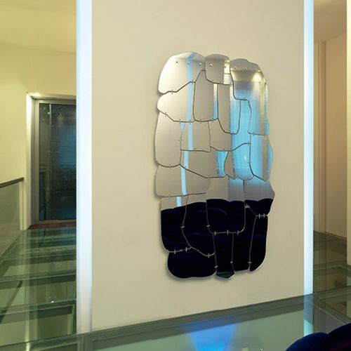 Wandmontierter Spiegel - MIRAGGIO - edra - originelles Design / Methacrylat / Aluminium