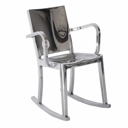 Moderner Stuhl - HUDSON : HUDROC AP - emeco - Metall / Aluminium / Schaukel