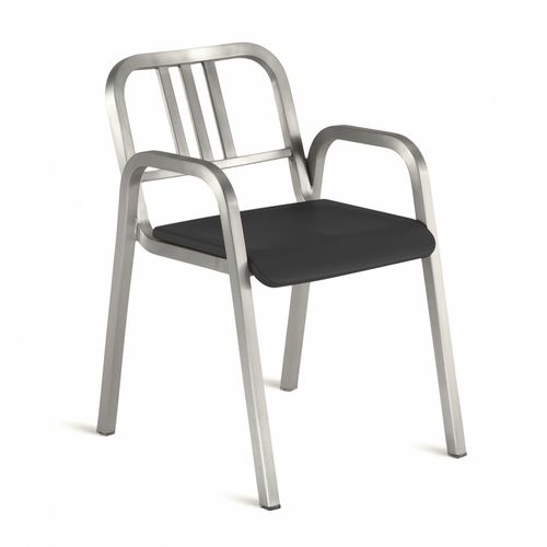 Moderner Stuhl - NINE-O : NIN0 3A - emeco - Aluminium / für Privatgebrauch / mit Armlehnen