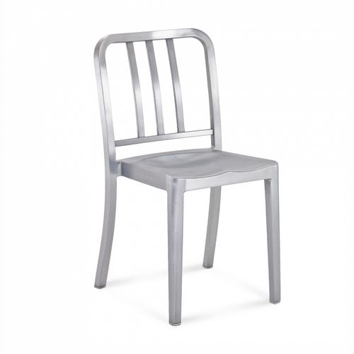 Moderner Restaurantstuhl - HERITAGE : HER - emeco - Holz / Gestell aus Aluminium / stapelbar