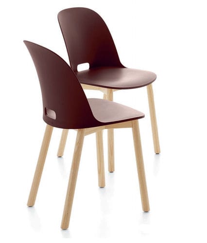 Moderner Stuhl - ALFI - emeco - für den Innenraum / Holz / Hochlehner