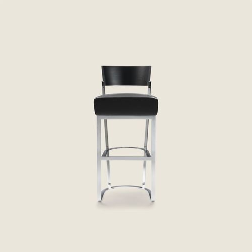 Moderner Barhocker - MORGAN - FLEXFORM - Polyurethanschaum / Gestell aus Metall / mit U-Gestell