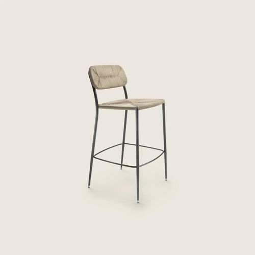 Barhocker / minimalistisches Design - FIRST STEPS - FLEXFORM - Papier / Zellulosefaser / Gestell aus Metall