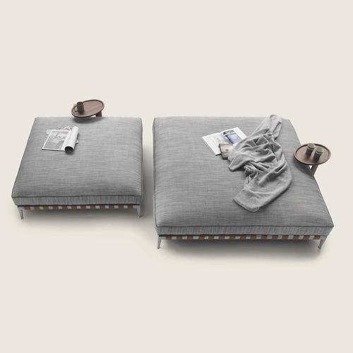 Moderne Ottomane - GREGORY XL - FLEXFORM - Thermoplast / Metall / Leder