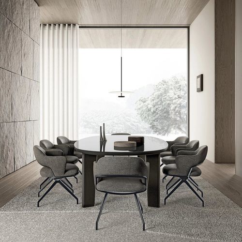 Moderner Esszimmerstuhl - ALMA - FLEXFORM - für den Innenraum / Polyurethan / Aluminium
