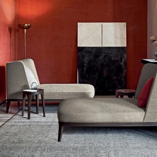 Moderne Récamiere - DRAGONFLY - FLEXFORM - Stoff / Sperrholz / Polyester