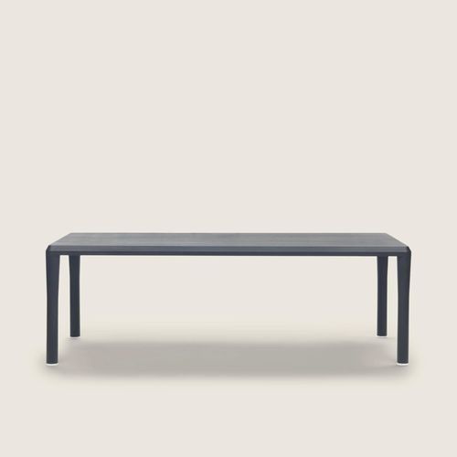 Esstisch / minimalistisches Design - KOBO - FLEXFORM - Thermoplast / Metall / Holzfurnier