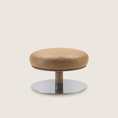 Moderne Ottomane - ERI - FLEXFORM - Stoff / Leder / Holz