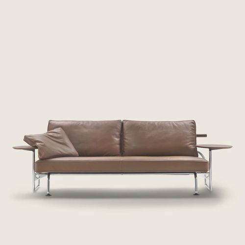 Modernes Sofa - GINGER - FLEXFORM - für Wohnzimmer / Metall / Stoff