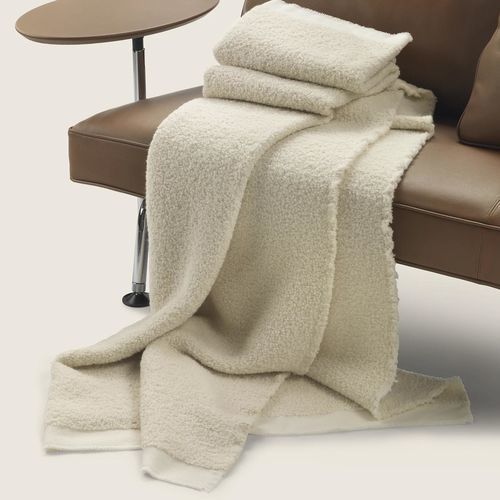 Wolle-Plaid - VELA - FLEXFORM - aus Alpagawolle / Merinowolle / Seide