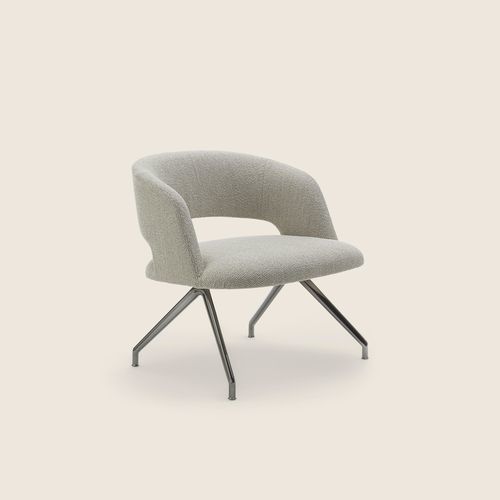 Moderner Sessel - ALMA - FLEXFORM - Leder / Polyurethanschaum / Stoff