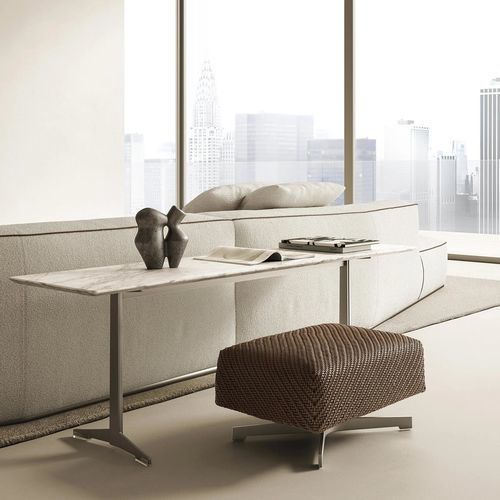 Moderne Ottomane - FILICUDI - FLEXFORM - Stoff / Leder / Holz