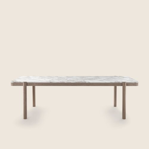 Moderner Esstisch - GUSTAV - FLEXFORM - Massivholz / Nussbaum / Esche