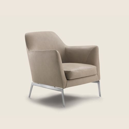 Moderner Sessel - LUCE - FLEXFORM - Polyurethanschaum / Stoff / Metall