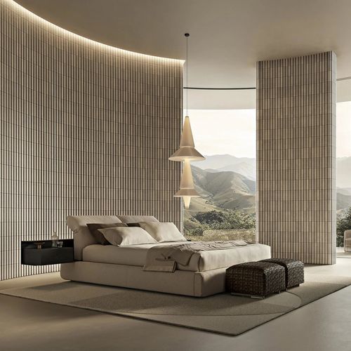 Zweierbett - NEWBRIDGE - FLEXFORM - modern / mit Schublade / Koffer