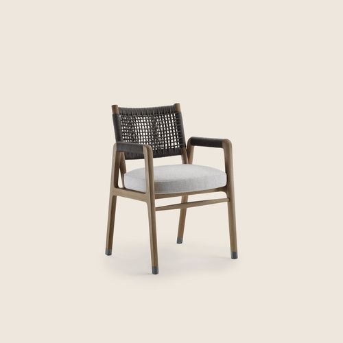 Moderner Sessel - ORTIGIA - FLEXFORM - Stoff / Polyurethan / Nussbaum