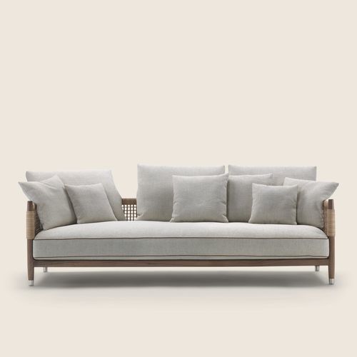 Modernes Sofa - PARKER - FLEXFORM - Stoff / Polyesterfaser / mit Armlehnen