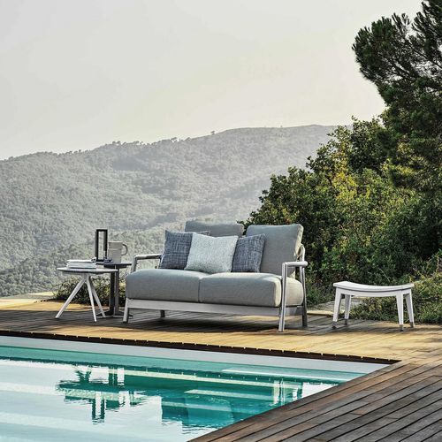 Kompaktes Sofa - ALISON - FLEXFORM - modern / für Außenbereich / Laminat