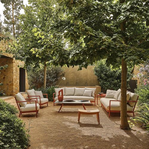 Modernes Sofa - CAMARGUE - FLEXFORM - für Außenbereich / Stoff / Polyesterfaser