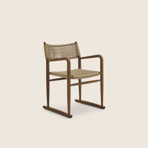 Moderner Sessel - KIM - FLEXFORM - Iroko / Polypropylen / Iroko