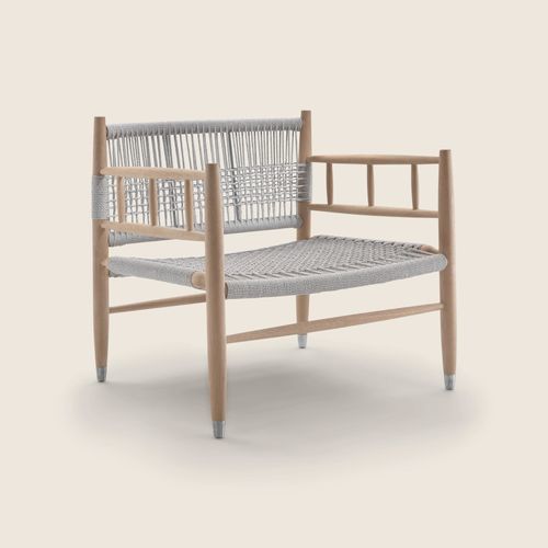 Moderner Sessel - LEE - FLEXFORM - Polyesterfaser / Polypropylen / Iroko