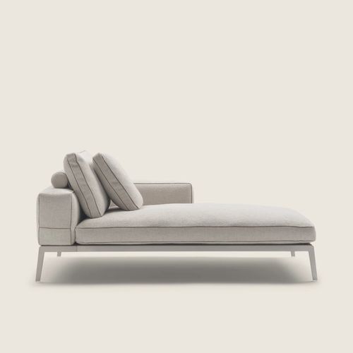 Moderne Récamiere - LIFESTEEL - FLEXFORM - Federn / Metall / Gestell aus Metall