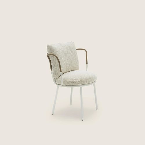 Moderner Esszimmerstuhl - MARGHER&Igrave; - FLEXFORM - für den Außenbereich / Thermoplast / Stoff