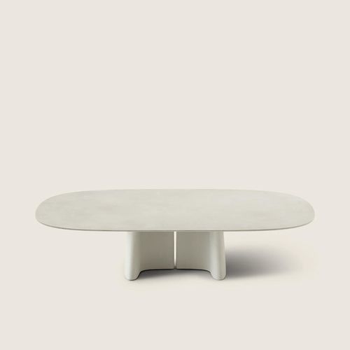 Beistelltisch für Außenbereich - TARA - FLEXFORM - modern / Faserbeton / Gestell aus Beton
