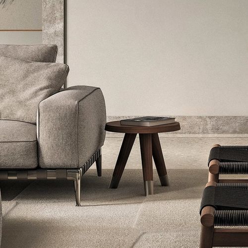 Couchtisch / minimalistisches Design - ADLER - FLEXFORM - Thermoplast / Aluminiumguss / lackiertes Metall