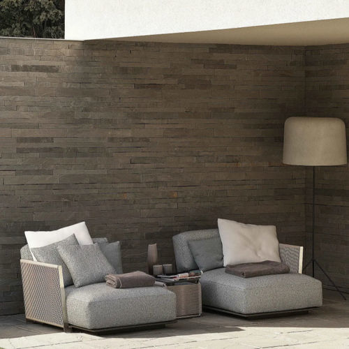 Moderne Récamiere - VULCANO - FLEXFORM - Stoff / Sperrholz / Gestell aus Holz