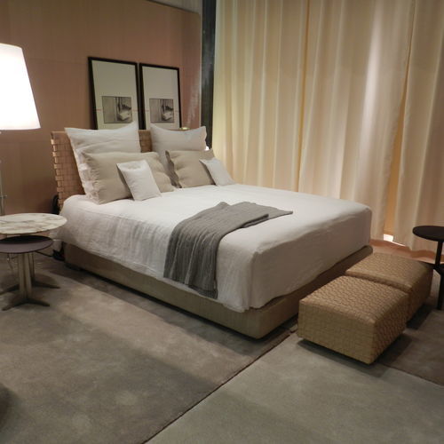 Doppelbett - CESTONE - FLEXFORM - modern / Kopfteil / Bettkasten