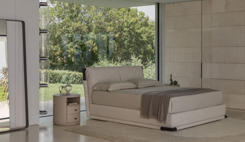 Doppelbett - GAUD&Iacute; LE GRAND - Flou - modern / gepolstertes Kopfteil / mit Kopfteil aus Leder