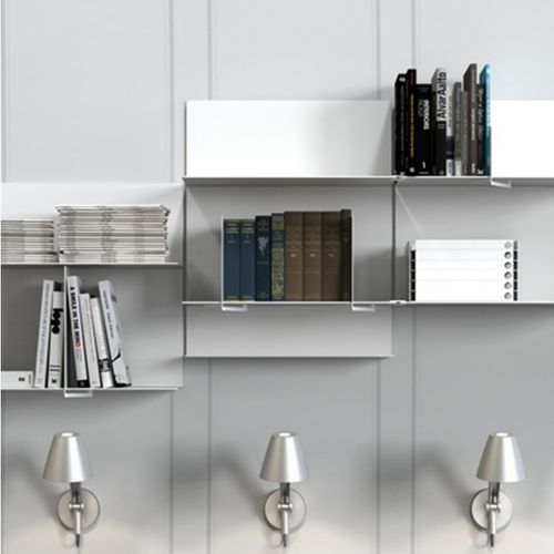 Moderner Zeitschriftenständer - U4033-W - Frost Design - für Privatgebrauch / Aluminium / weiß