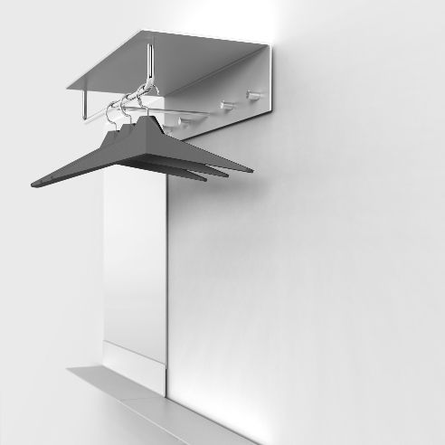 Wandmontierter Garderobenständer - U4003 - Frost Design - modern
