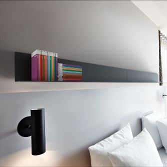 Wandmontiertes Regal - U4022-B - Frost Design - modern / Metall / schwarz
