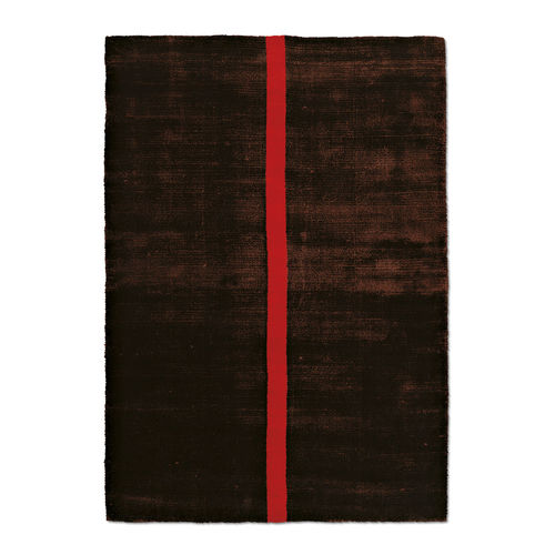 Moderner Teppich - ROSSO VIVO 1 - G.T.DESIGN - Streifenmuster / Viskose / rechteckig