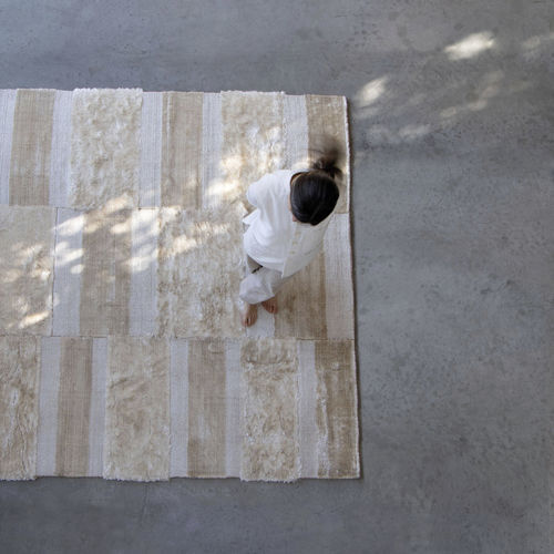 Moderner Teppich - KAMA ALLEGRO A PIACERE BIANCO LUCE - G.T.DESIGN - mit geometrischen Motiven / Patchwork / einfarbig