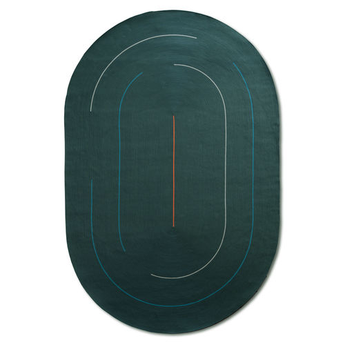 Moderner Teppich - Hula Hoop Track - G.T.DESIGN - Streifenmuster / einfarbig / individuell gestaltbar