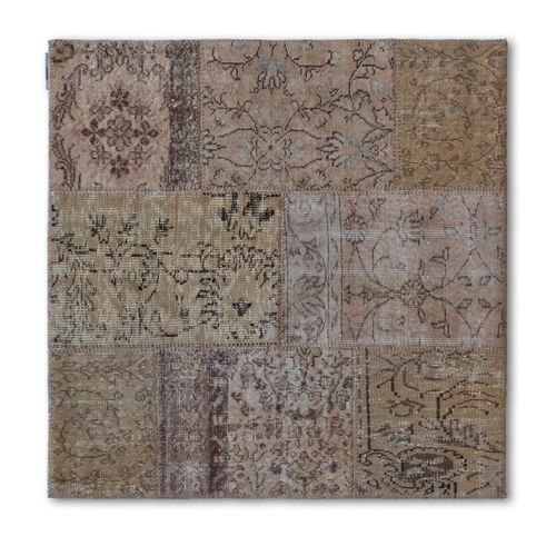 Moderner Teppich - MeatPacking Naturale - G.T.DESIGN - Patchwork / Wolle / Baumwolle