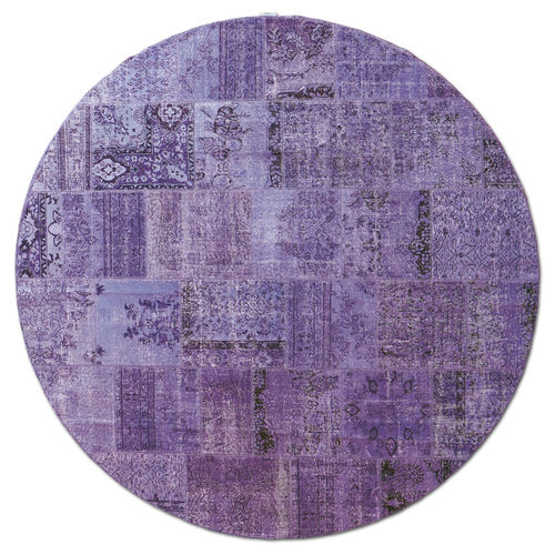Moderner Teppich - MeatPacking Viola Chiaro - G.T.DESIGN - Patchwork / Wolle / Baumwolle