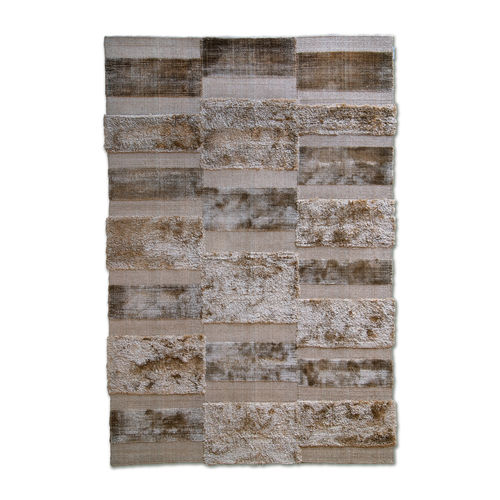 Moderner Teppich - Kama Allegro a Piacere Caramello - G.T.DESIGN - mit geometrischen Motiven / Patchwork / einfarbig