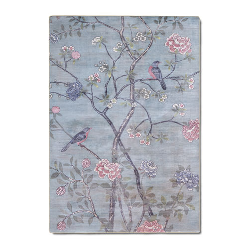 Moderner Teppich - MAKI - G.T.DESIGN - Tiermuster / mehrfarbig / Blumenmotiv
