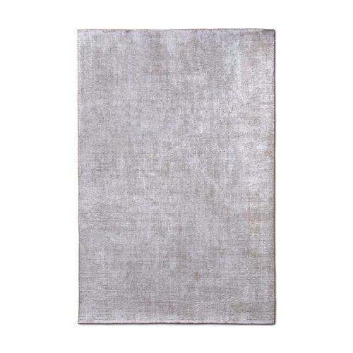 Moderner Teppich - Boom Grigio Ocra - G.T.DESIGN - Streifenmuster / einfarbig / aus Bambusfaser