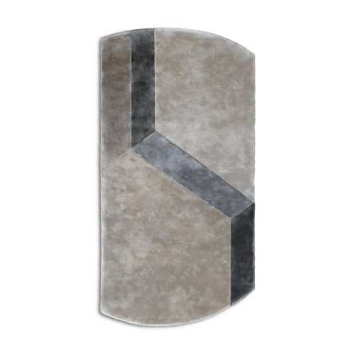 Moderner Teppich - Cobblestone Native C - G.T.DESIGN - mit geometrischen Motiven / Tencel® / rechteckig