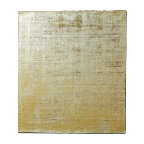 Moderner Teppich - Boom Giallo Platino - G.T.DESIGN - einfarbig / aus Bambusfaser / rechteckig