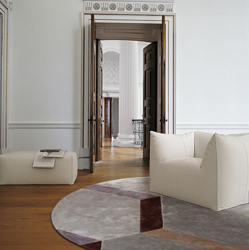 Moderner Teppich - Cobblestone - G.T.DESIGN - mit geometrischen Motiven / Tencel® / rechteckig