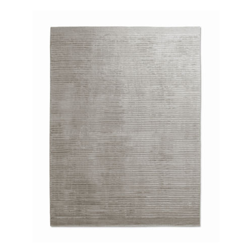 Moderner Teppich - STAIRS CALCE GRIGIA - G.T.DESIGN - Streifenmuster / einfarbig / aus Bambusfaser