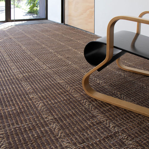 Moderner Teppich - Sahil Terra - G.T.DESIGN - Streifenmuster / aus Jute / rechteckig