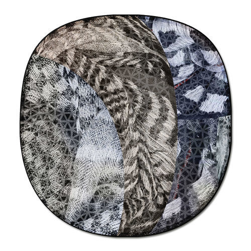 Moderner Teppich - MOVING FOREST MF3 - G.T.DESIGN - abstraktes Motiv / aus PA / quadratisch