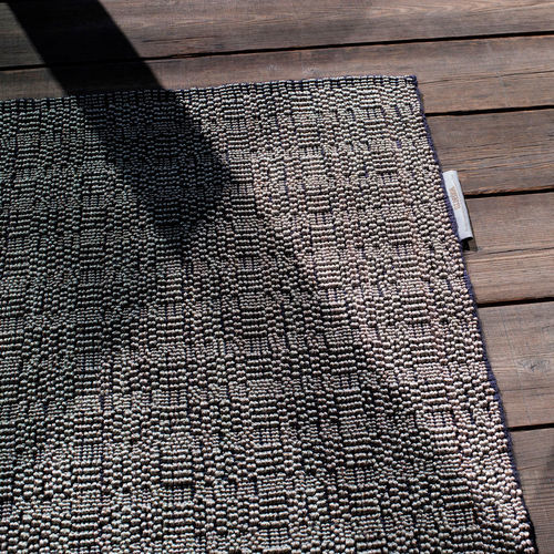 Moderner Teppich - PAGLIETTA COTTA OLTREMARE - G.T.DESIGN - mit geometrischen Motiven / Polyester / aus Jute